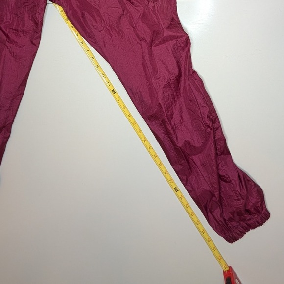 Slade Women's L Burgundy Thanksgiving Print Tracksuit Set Jacket Pants Vintage - Picture 8 of 8